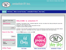 Tablet Screenshot of embellishkits.com